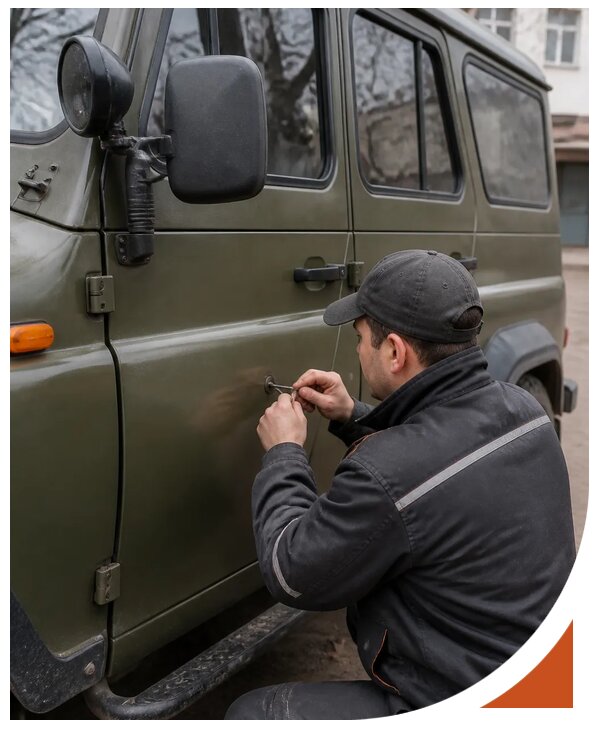 Профессиональное вскрытие автомобиля УАЗ без повреждений в Старой Руссе
